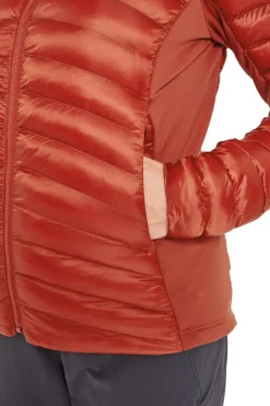Rab Insulated Jackets-Womens Cirrus Flex Hoody - Tuscan Red