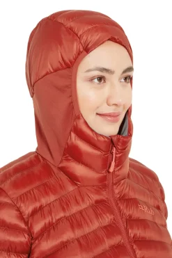 Rab Insulated Jackets-Womens Cirrus Flex Hoody - Tuscan Red