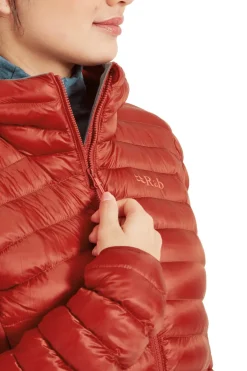 Rab Insulated Jackets-Womens Cirrus Flex Hoody - Tuscan Red