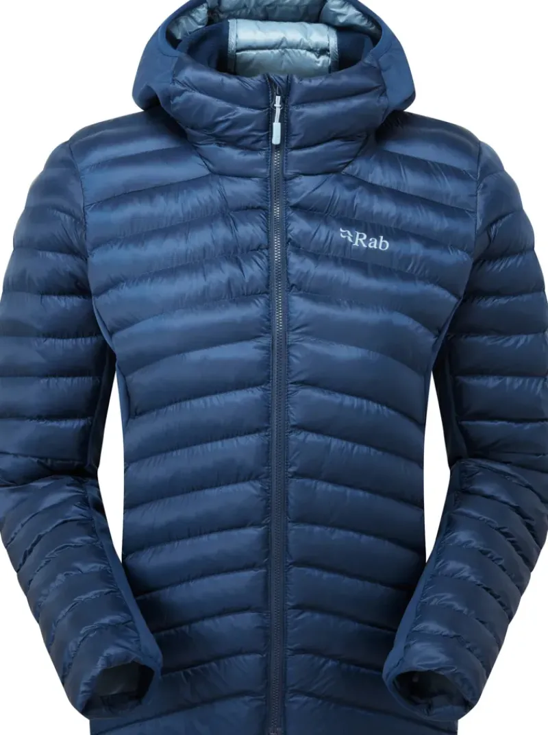 Rab Insulated Jackets-Womens Cirrus Flex Hoody - Tempest Blue