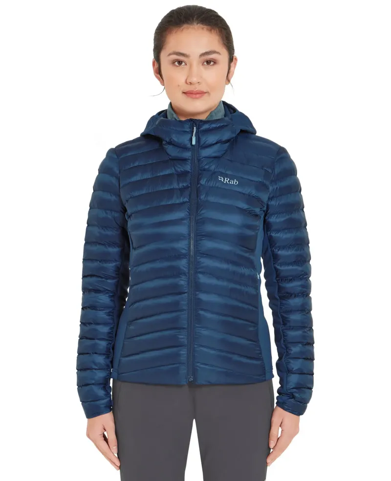 Rab Insulated Jackets-Womens Cirrus Flex Hoody - Tempest Blue