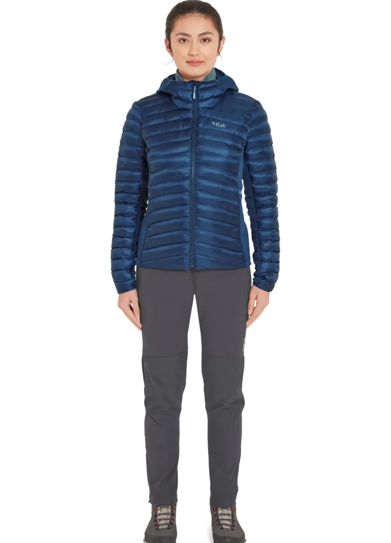 Rab Insulated Jackets-Womens Cirrus Flex Hoody - Tempest Blue
