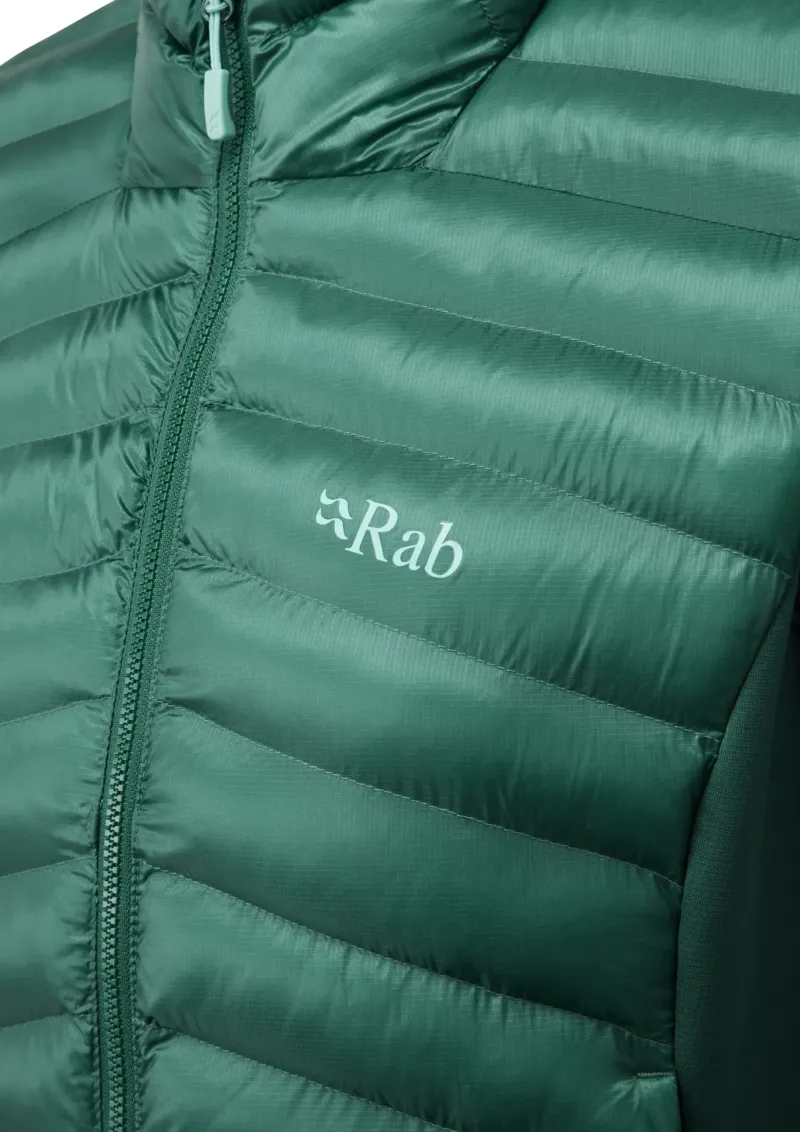 Rab Insulated Jackets-Womens Cirrus Flex Jacket - Eucalyptus-Green Slate