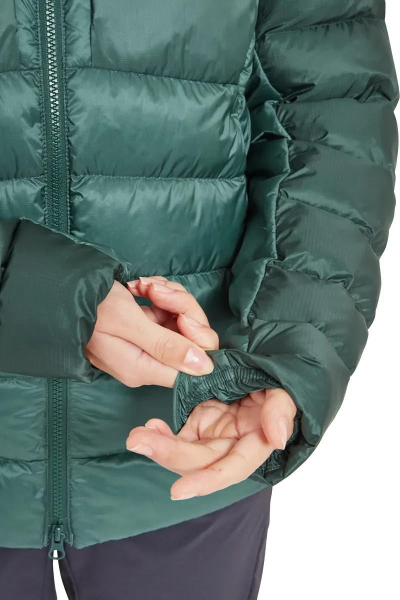 Rab Insulated Jackets-Womens Cirrus Ultra Hoody - Green Slate-Eucalyptus