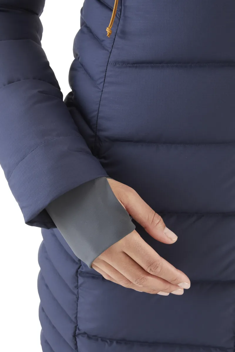 Rab Casual Jackets-Womens Deep Cover Parka - Deep Denim