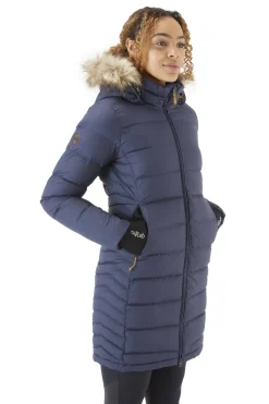 Rab Casual Jackets-Womens Deep Cover Parka - Deep Denim