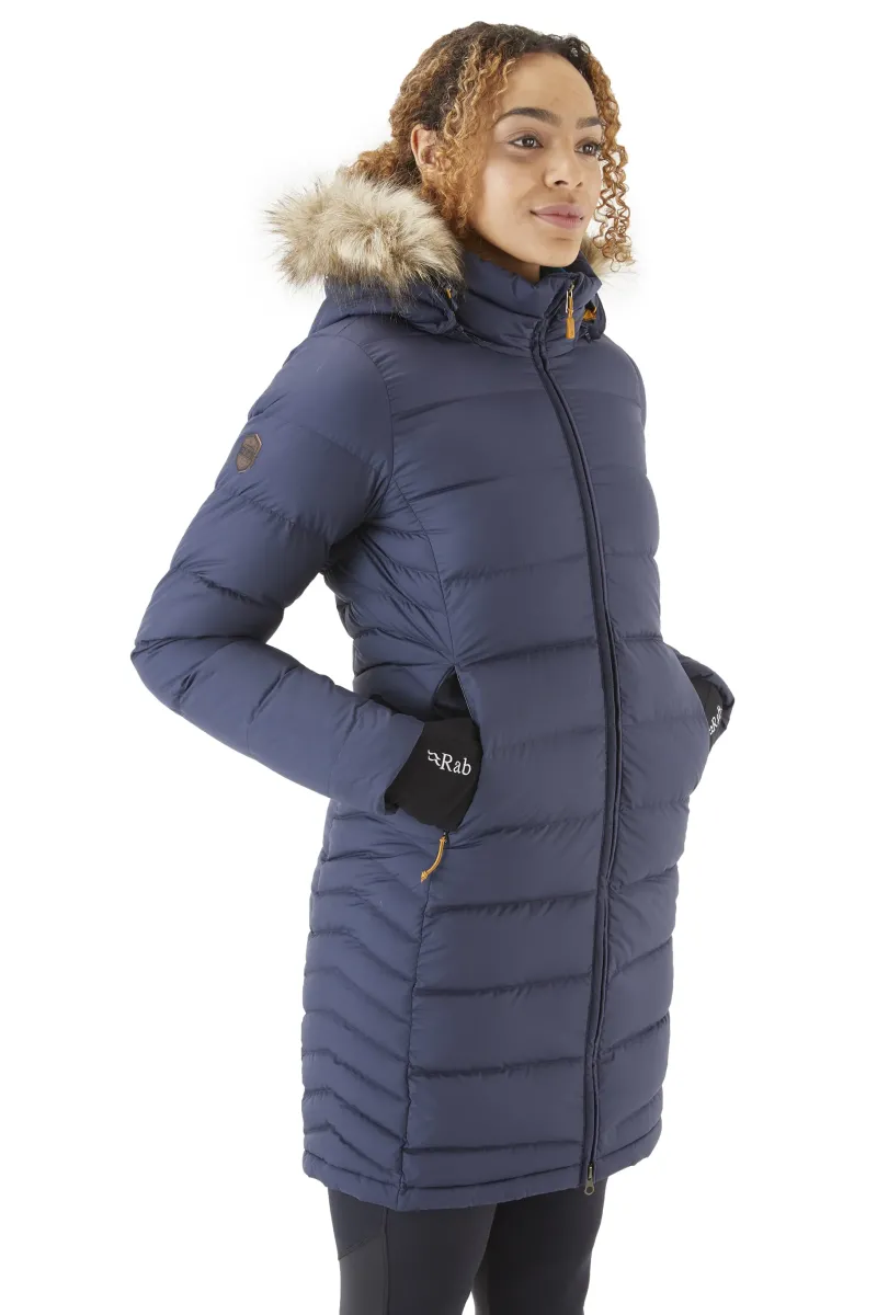 Rab Casual Jackets-Womens Deep Cover Parka - Deep Denim