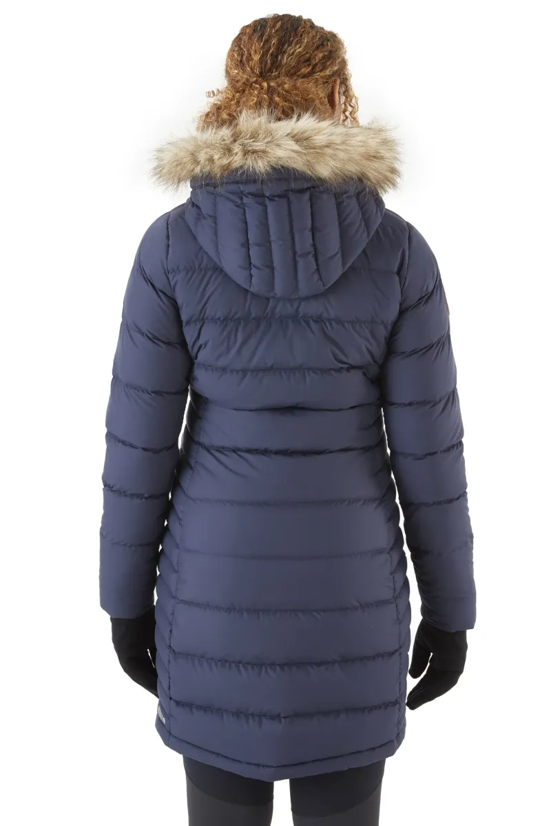 Rab Casual Jackets-Womens Deep Cover Parka - Deep Denim