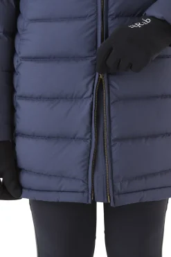 Rab Casual Jackets-Womens Deep Cover Parka - Deep Denim