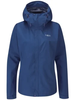 Rab Waterproof Jackets-Womens Downpour Eco Jacket - Patriot Blue