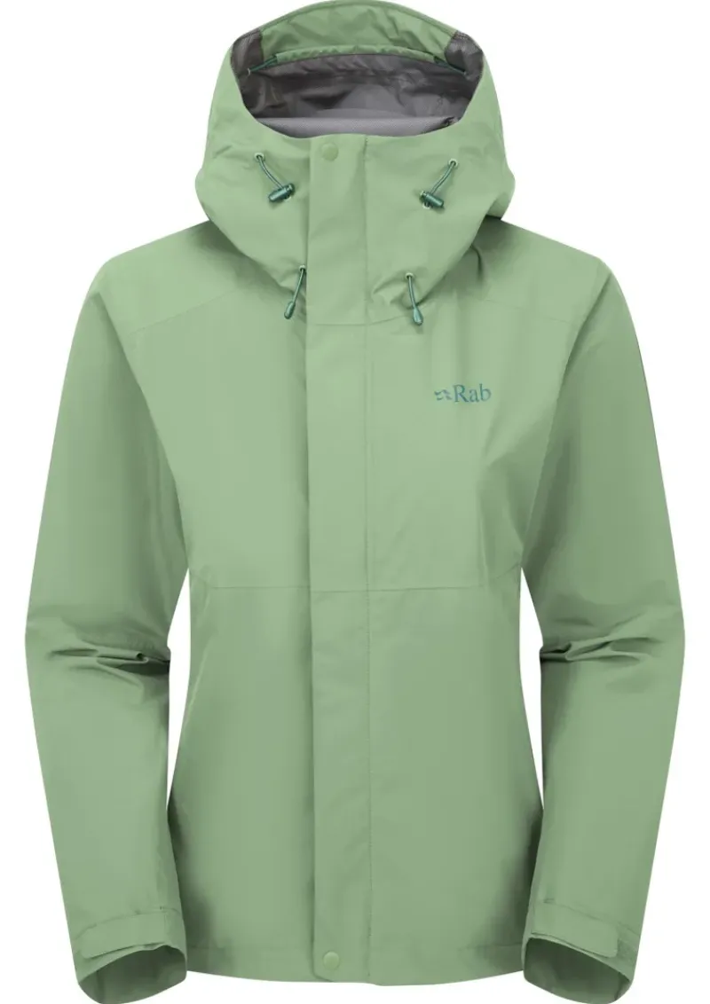 Rab Waterproof Jackets-Womens Downpour Jacket - Fig Green