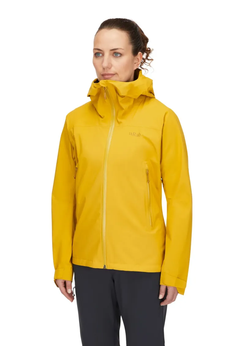 Rab Waterproof Jackets-Womens Downpour Light Jacket - Sahara