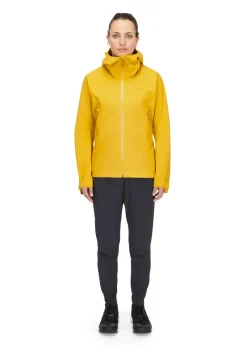 Rab Waterproof Jackets-Womens Downpour Light Jacket - Sahara