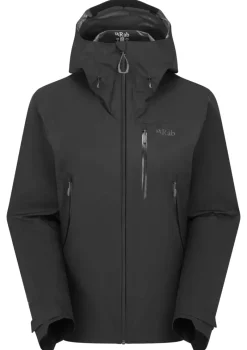 Rab Waterproof Jackets-Womens Downpour Mountain Jacket - Black
