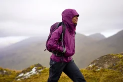 Rab Waterproof Jackets-Womens Downpour Mountain Jacket - Mulberry