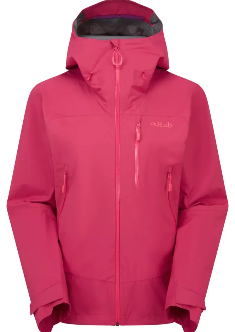 Rab Waterproof Jackets-Womens Downpour Mountain Jacket - Watermelon
