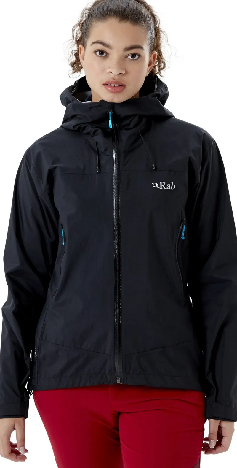 Rab Waterproof Jackets-Womens Downpour Plus 2.0 Jacket - Black