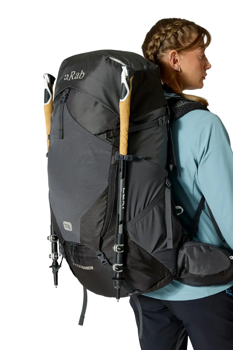 Rab Backpacking Packs-Womens Exion 65 ND Rucksack - Anthracite-Graphene