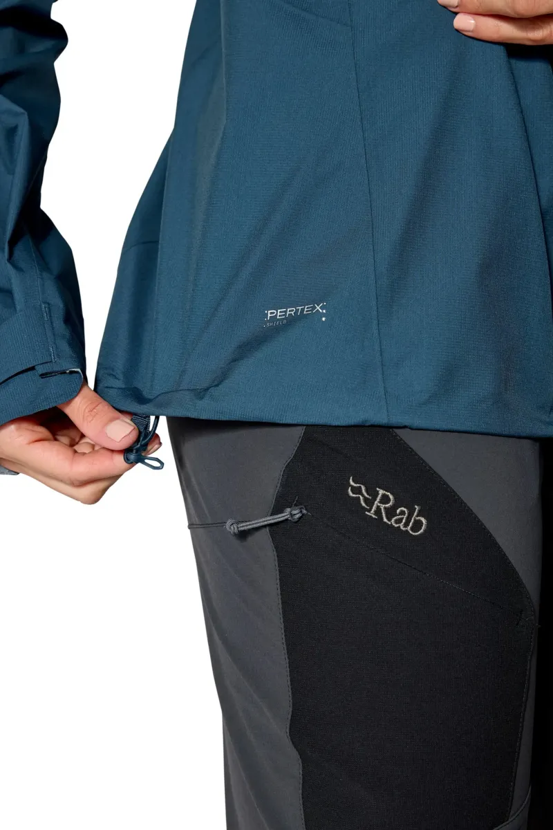 Rab Waterproof Jackets-Womens Firewall Alpine Jacket - Tempest Blue