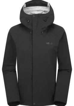 Rab Waterproof Jackets-Womens Firewall Jacket - Black