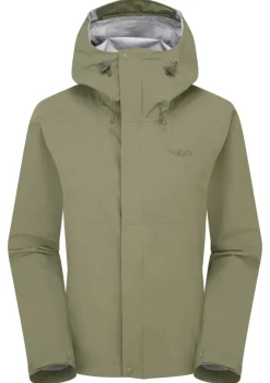 Rab Waterproof Jackets-Womens Firewall Jacket - Light Khaki