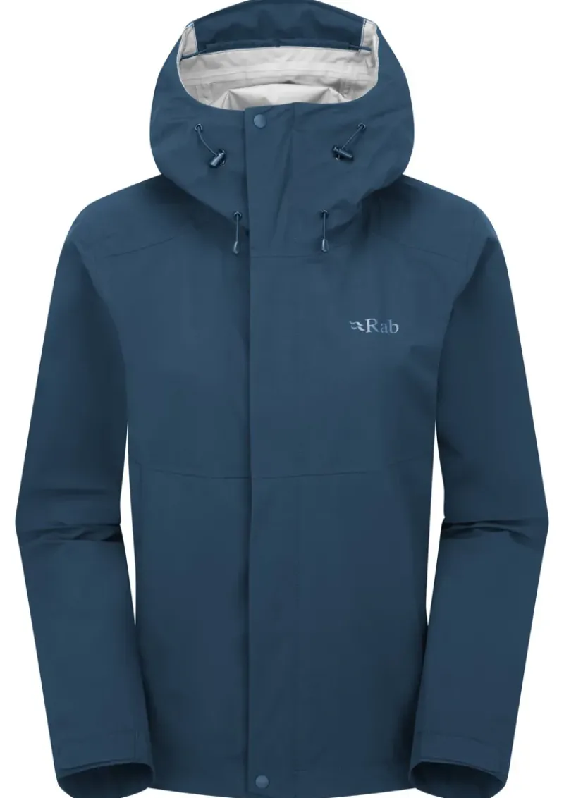 Rab Waterproof Jackets-Womens Firewall Jacket - Tempest Blue