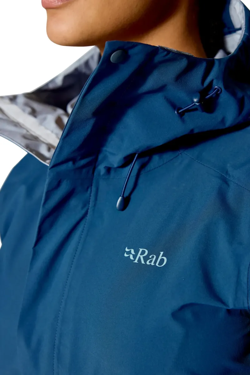 Rab Waterproof Jackets-Womens Firewall Jacket - Tempest Blue