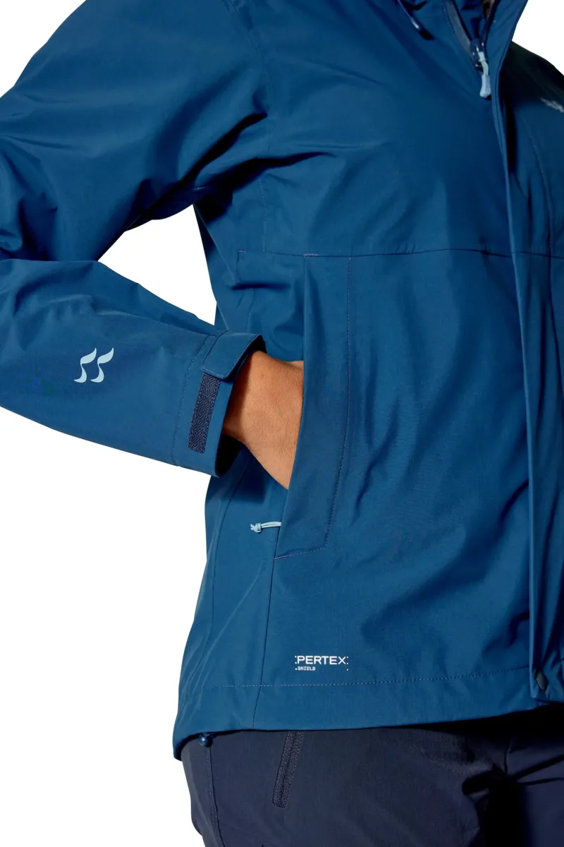 Rab Waterproof Jackets-Womens Firewall Jacket - Tempest Blue