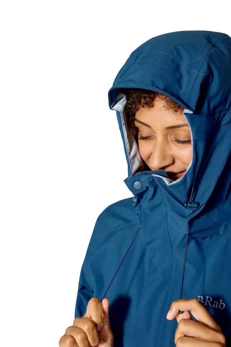 Rab Waterproof Jackets-Womens Firewall Jacket - Tempest Blue