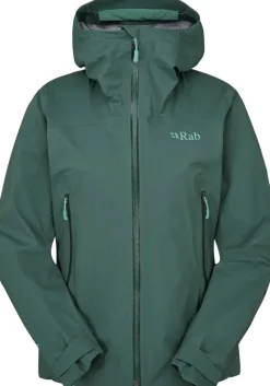 Rab Waterproof Jackets-Womens Firewall Light Jacket - Green Slate