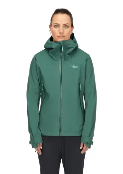 Rab Waterproof Jackets-Womens Firewall Light Jacket - Green Slate