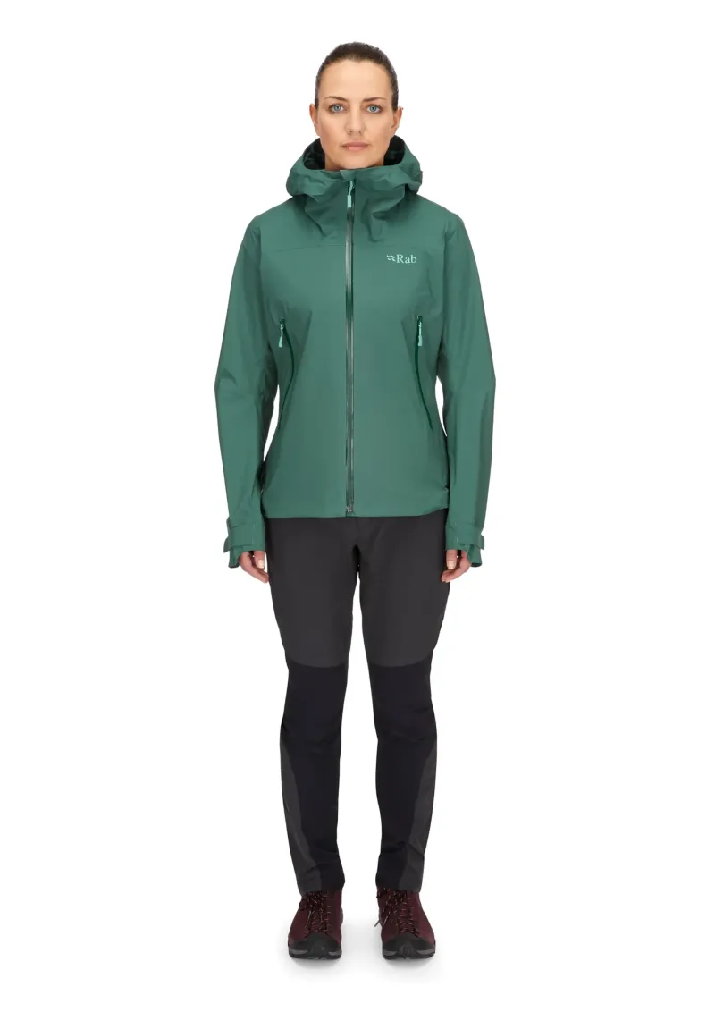 Rab Waterproof Jackets-Womens Firewall Light Jacket - Green Slate
