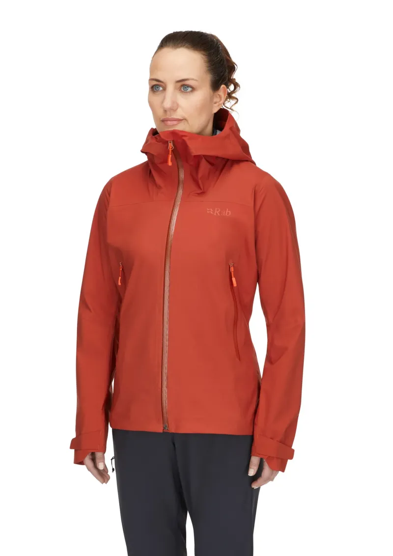 Rab Waterproof Jackets-Womens Firewall Light Jacket - Tuscan Red