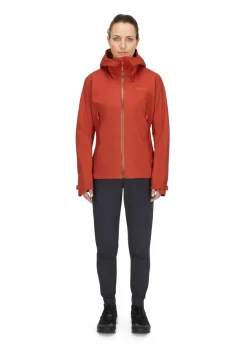 Rab Waterproof Jackets-Womens Firewall Light Jacket - Tuscan Red
