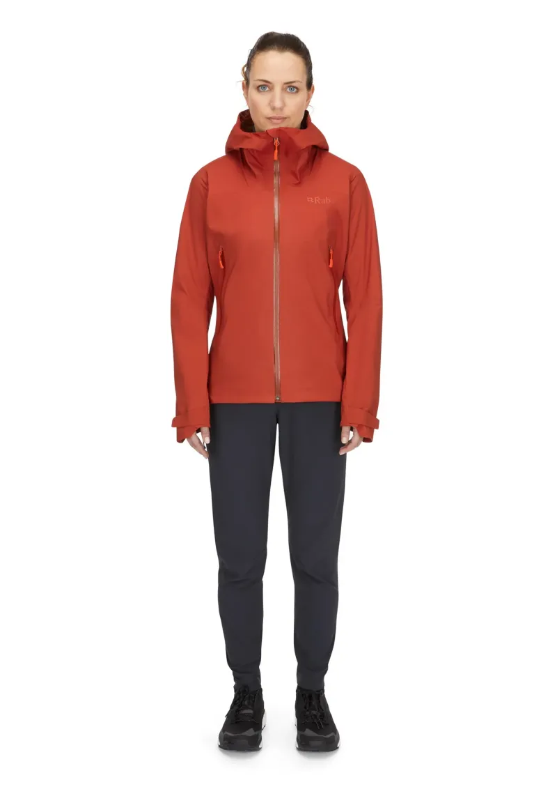 Rab Waterproof Jackets-Womens Firewall Light Jacket - Tuscan Red