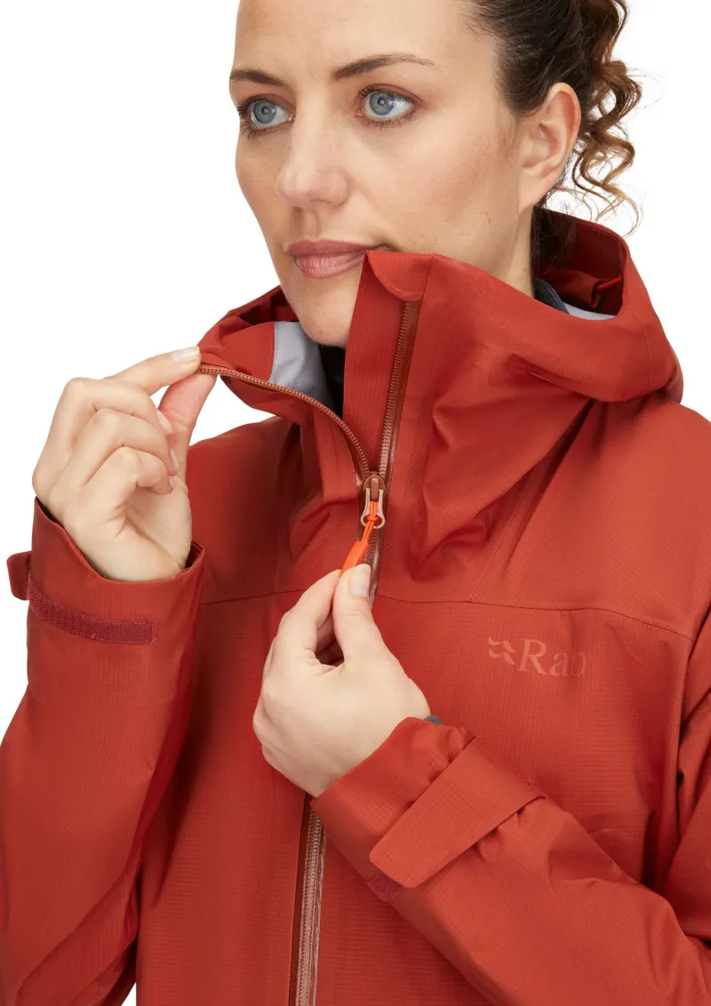 Rab Waterproof Jackets-Womens Firewall Light Jacket - Tuscan Red