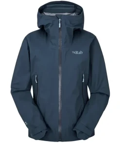 Rab Waterproof Jackets-Womens Firewall Light Jacket - Tempest Blue