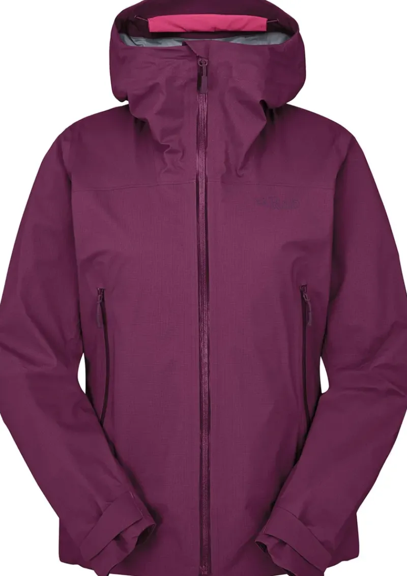 Rab Waterproof Jackets-Womens Firewall Light Jacket - Plum