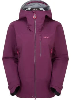 Rab Waterproof Jackets-Womens Firewall Mountain Jacket - Mulberry