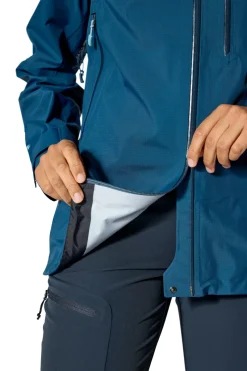 Rab Waterproof Jackets-Womens Firewall Mountain Jacket - Tempest Blue