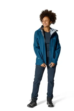 Rab Waterproof Jackets-Womens Firewall Mountain Jacket - Tempest Blue