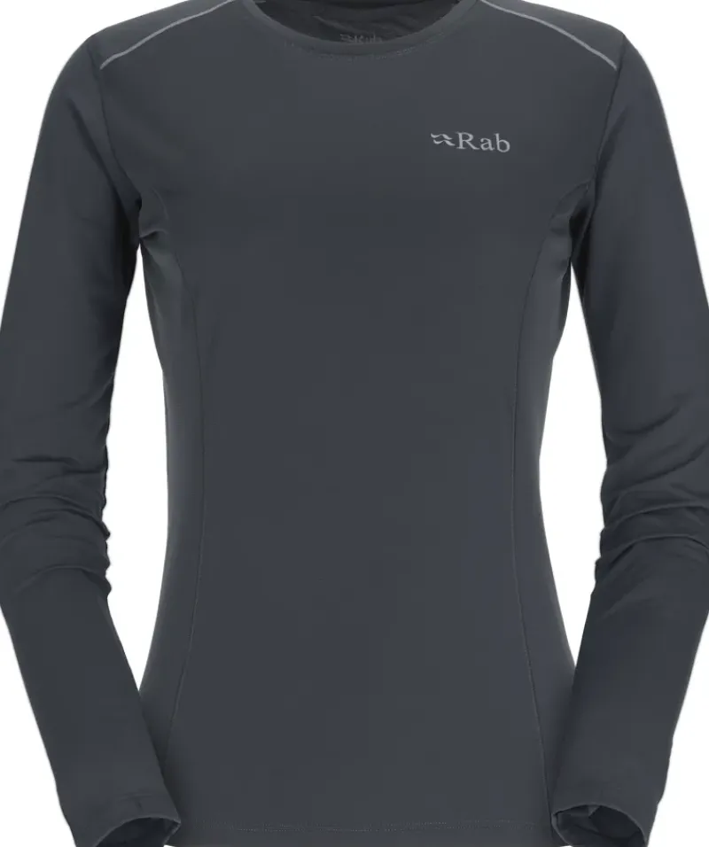 Rab T-Shirts & Baselayers-Womens Force Long Sleeved Tee - Beluga