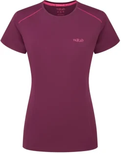 Rab T-Shirts & Baselayers-Womens Force Short Sleeved Tee - Mulberry