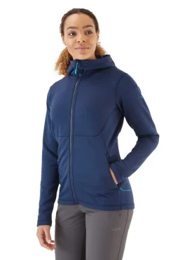 Rab Fleece & Mid Layer-Womens Geon Hoody - Deep Ink