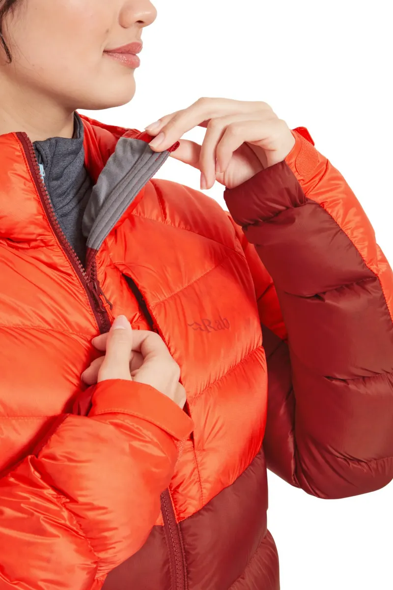 Rab Insulated Jackets-Womens Glaceon Pro Jacket - Red Grapefruit-Tuscan Red