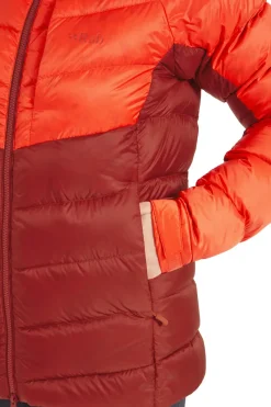 Rab Insulated Jackets-Womens Glaceon Pro Jacket - Red Grapefruit-Tuscan Red