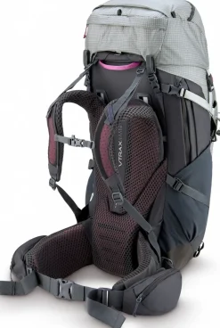Rab Backpacking Packs-Womens Hyperon 65 ND Rucksack - Dark Pewter-Anthracite - S-M