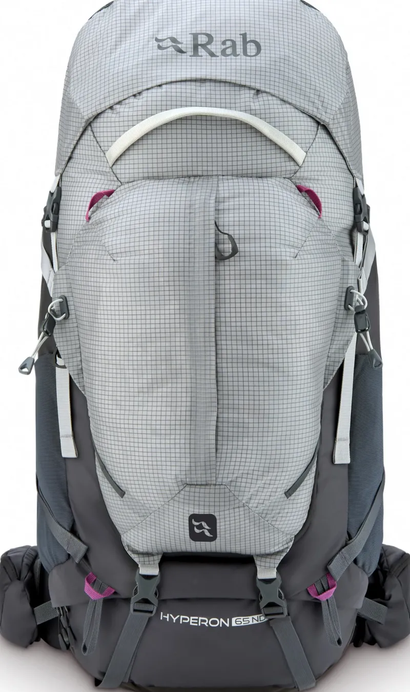 Rab Backpacking Packs-Womens Hyperon 65 ND Rucksack - Dark Pewter-Anthracite - S-M