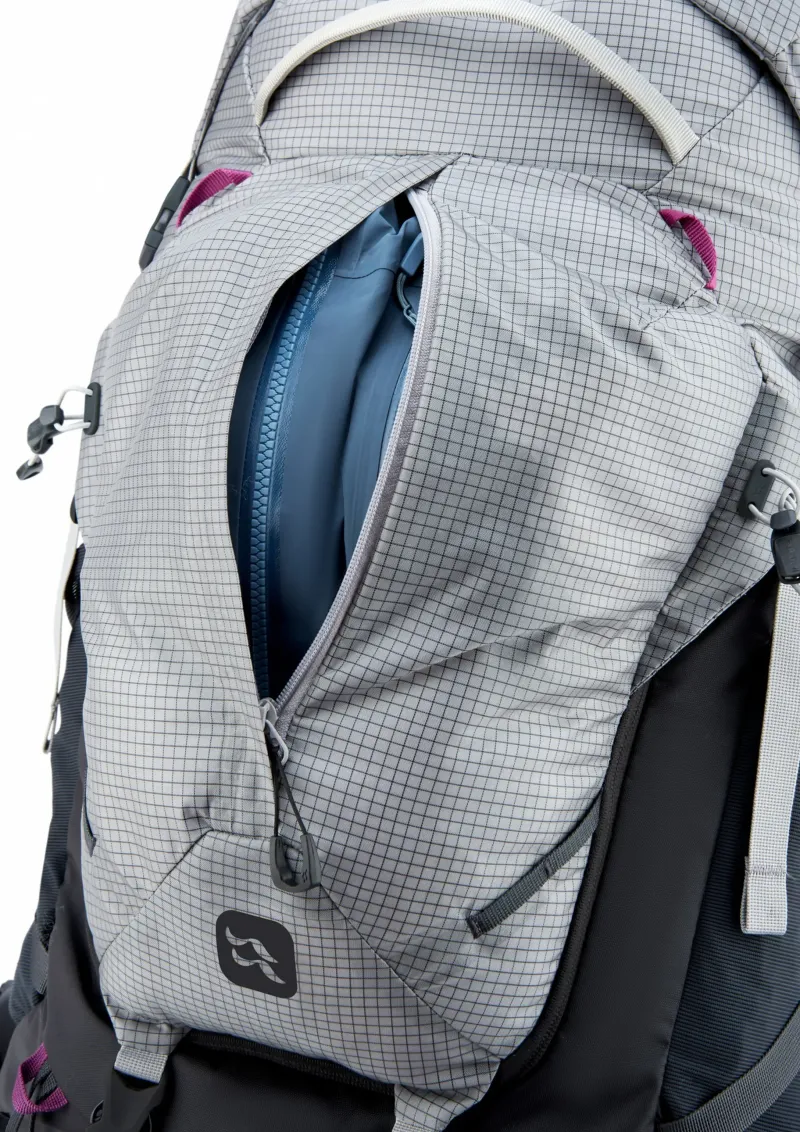 Rab Backpacking Packs-Womens Hyperon 65 ND Rucksack - Dark Pewter-Anthracite - S-M