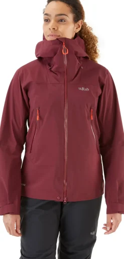 Rab Waterproof Jackets-Womens Kangri GTX Jacket - Deep Heather